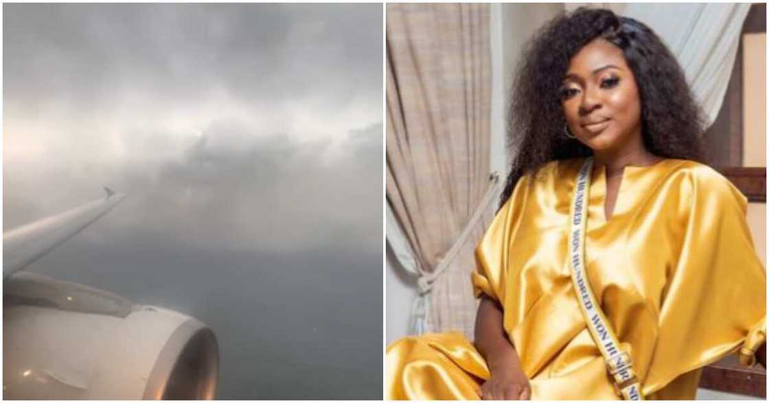 Yvonne Jegede shares video during turbulence Yvonne Jegede shares video during turbulence