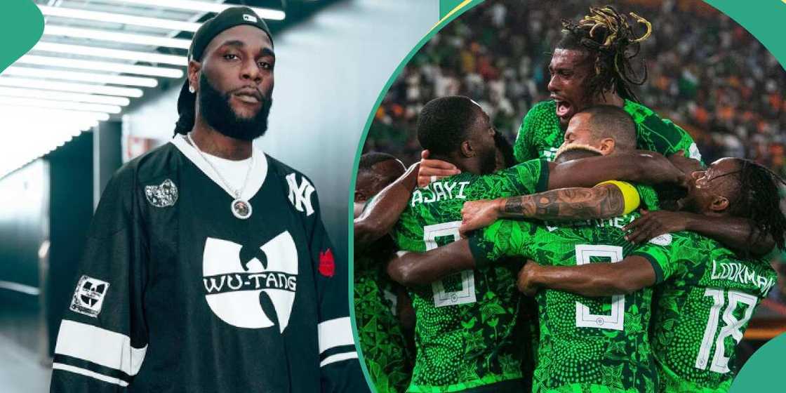 AFCON: Bruan Boy celebrates Nigeria's win against South Africa. AFCON: Bruan Boy celebrates Nigeria's win against South Africa.