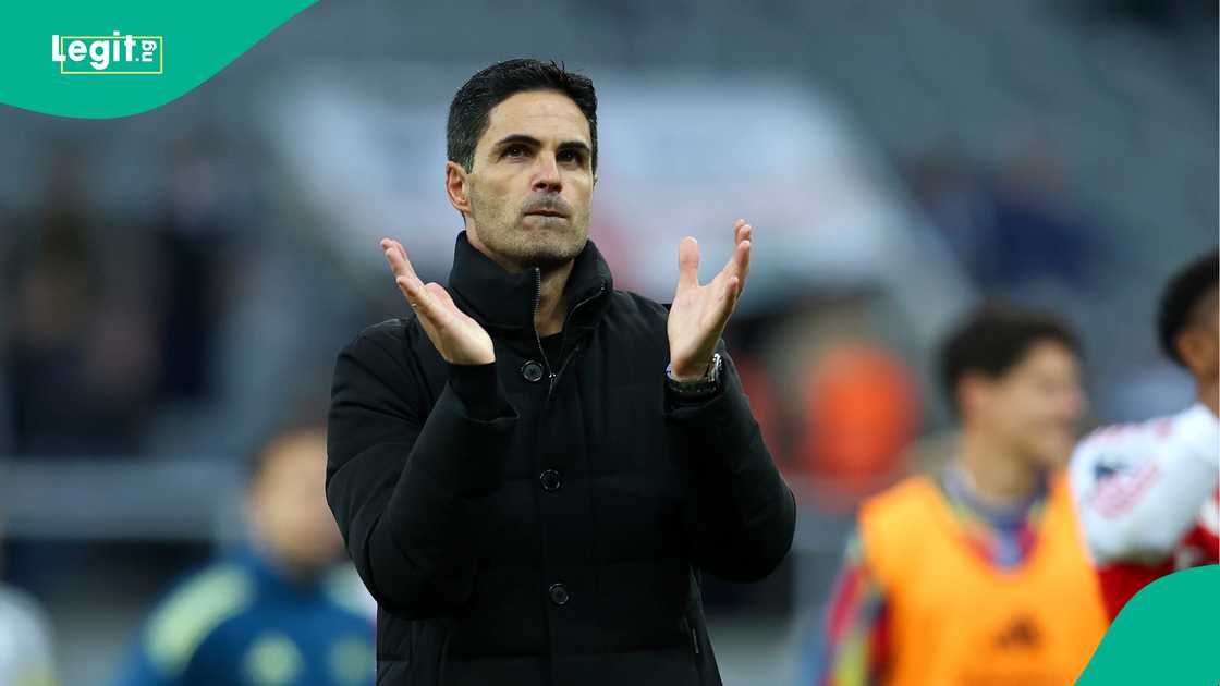 Mikel Arteta, Arsenal, St James Park, Newcastle United, England, Premier League Mikel Arteta, Arsenal, St James Park, Newcastle United, England, Premier League