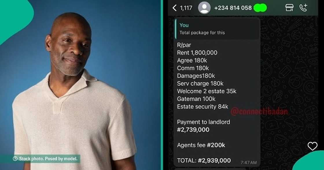 Man tackles house agent who sent costly list of apartment's total package fee. Man tackles house agent who sent costly list of apartment's total package fee.