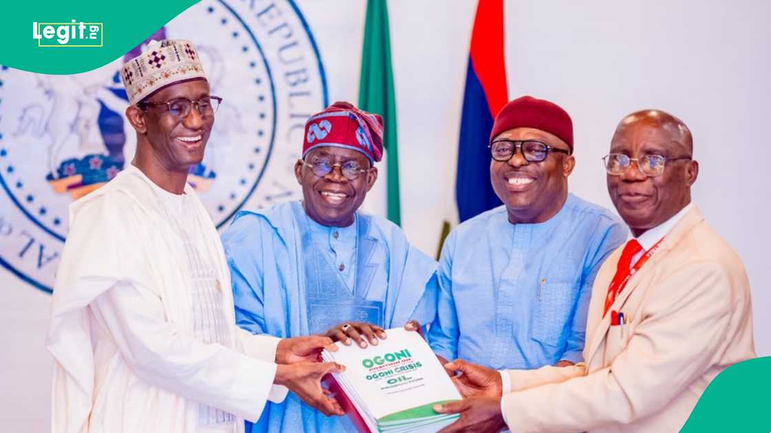 President Bola Tinubu honours slain Ogoni leaders namely Chief Edward Kobani (CON), Chief Albert Badey (CON), Chief Samuel Orage (CON), and Chief Theophilus Orage (CON). President Bola Tinubu honours slain Ogoni leaders namely Chief Edward Kobani (CON), Chief Albert Badey (CON), Chief Samuel Orage (CON), and Chief Theophilus Orage (CON).