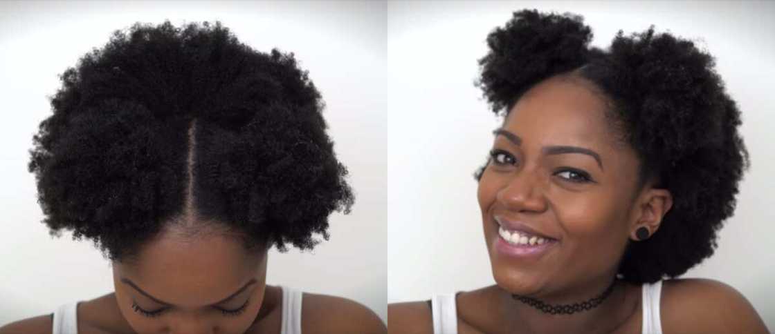 Hairstyles for short natural hair at home