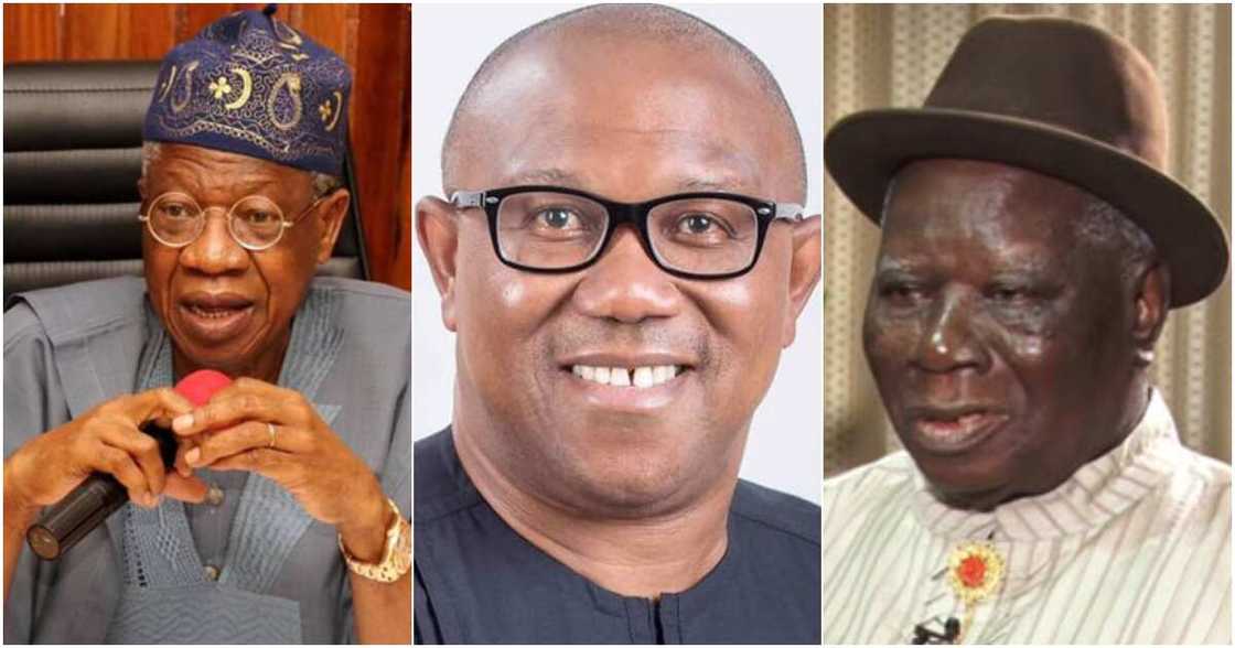 Peter Obi, Lai Mohammed, Edwin Clark, Bishop David Oyedepo