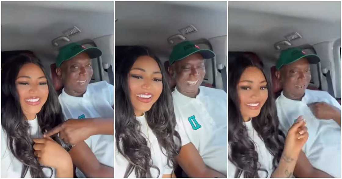 Regina Daniels and Ned Nwoko's romantic TikTok challenge.