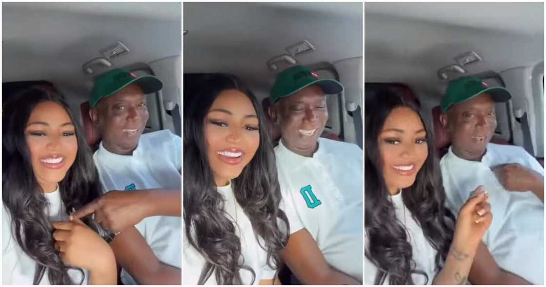 Regina Daniels and Ned Nwoko's romantic TikTok challenge. Regina Daniels and Ned Nwoko's romantic TikTok challenge.