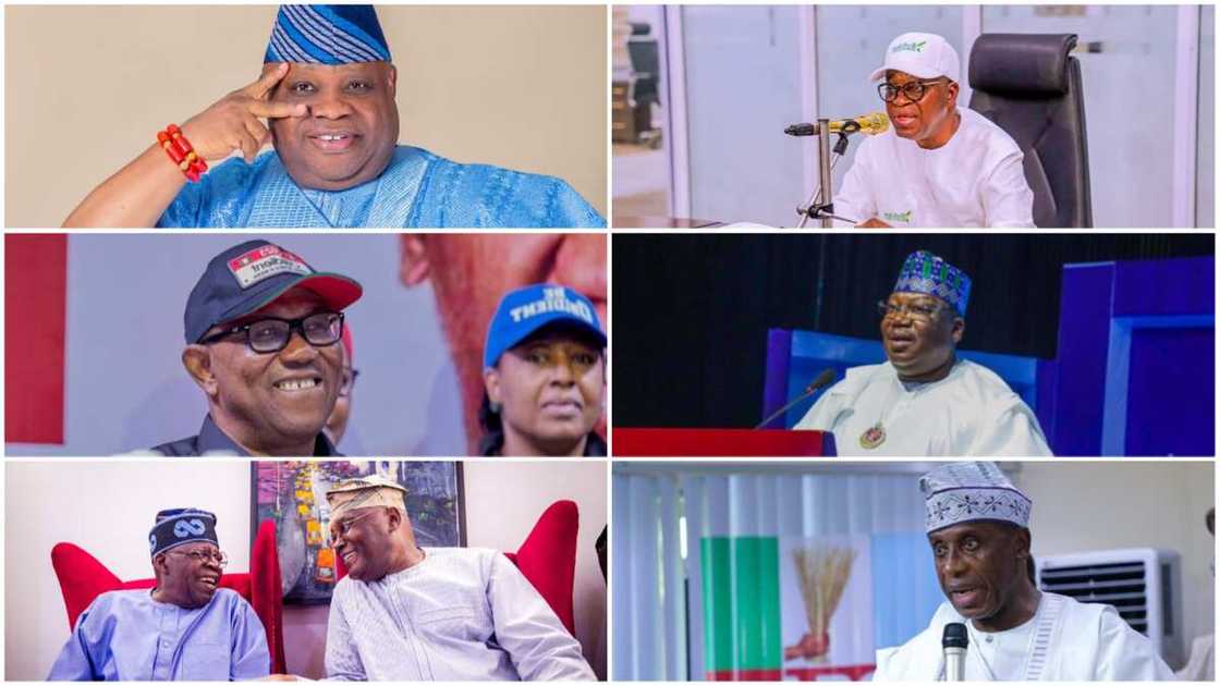 Biggest political winners and losers/Year 2022 in review/Ademola Adeleke/Peter Obi/Tinubu/Ahmad Lawan/Gboyega Oyetola Biggest political winners and losers/Year 2022 in review/Ademola Adeleke/Peter Obi/Tinubu/Ahmad Lawan/Gboyega Oyetola