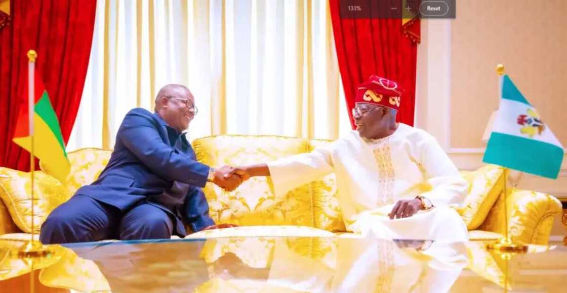 Tinubu da shugaban kasar Guinea Bissau Tinubu da shugaban kasar Guinea Bissau