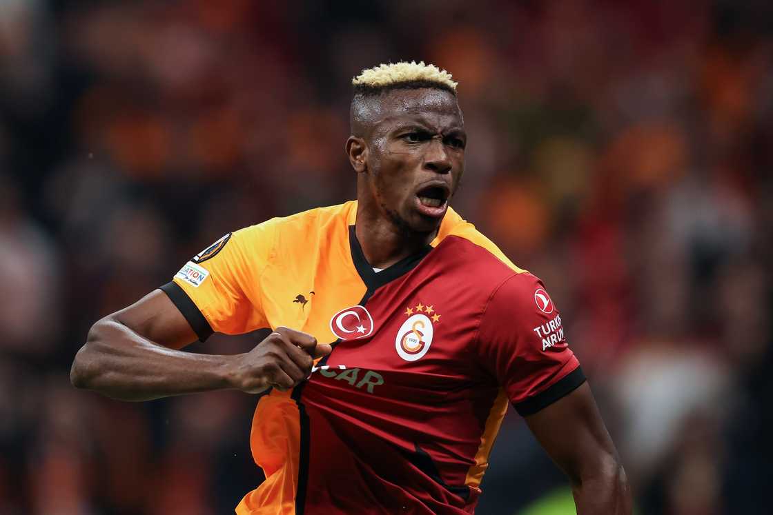 Victor Osimhen, Galatasaray, Tottenham Hotspur, Istanbul, Turkey. Victor Osimhen, Galatasaray, Tottenham Hotspur, Istanbul, Turkey.