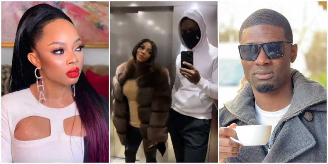 Toke Makinwa shows off her alleged new man Tuoyo, leaves fans excited Toke Makinwa shows off her alleged new man Tuoyo, leaves fans excited