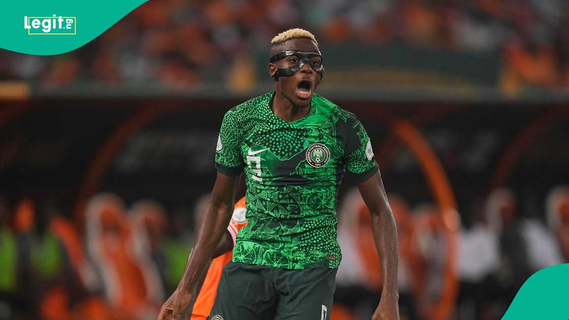 Victor Osimhen snubs Victor Boniface after their match against Zimbabwe. Victor Osimhen snubs Victor Boniface after their match against Zimbabwe.