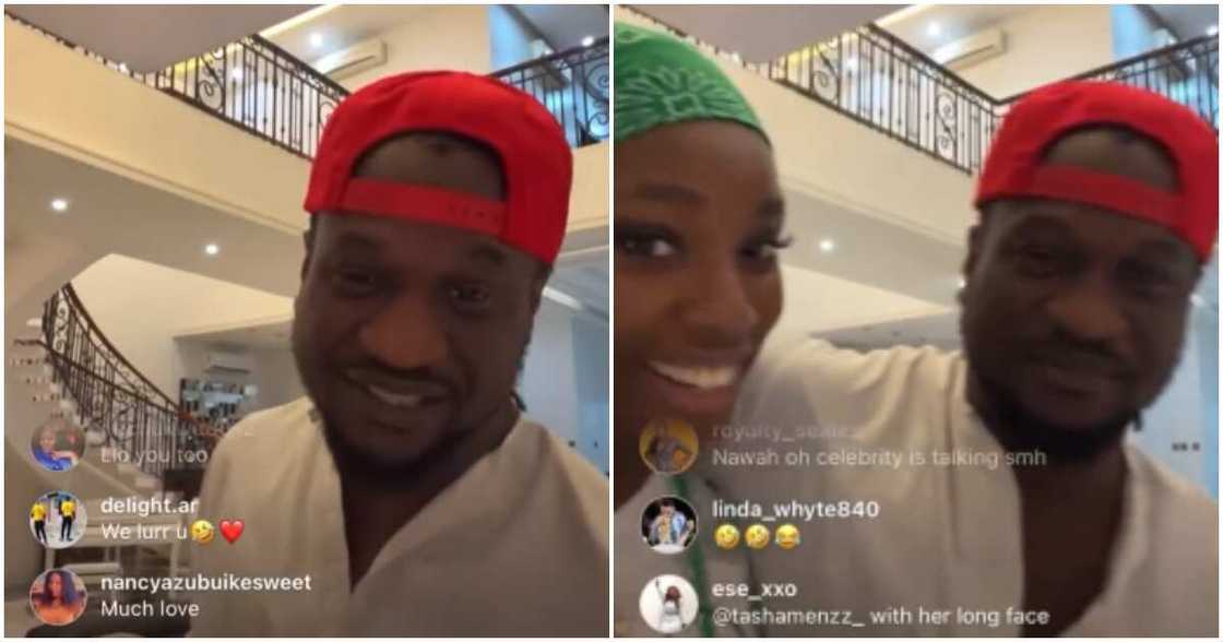 PSquare's Paul Okoye and his new lover Ivy warn haters. PSquare's Paul Okoye and his new lover Ivy warn haters.