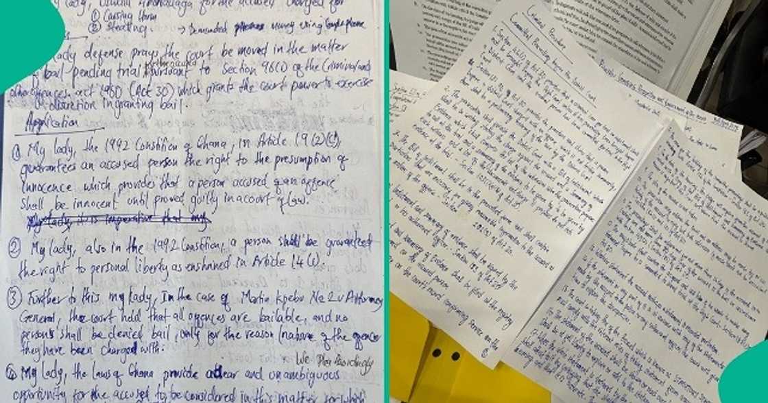 Man trends online after showing off his new handwriting.