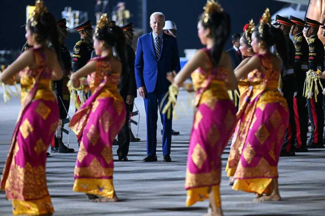 US President Joe Biden arrived in Bali with domestic success -- and new foreign policy hopes US President Joe Biden arrived in Bali with domestic success -- and new foreign policy hopes