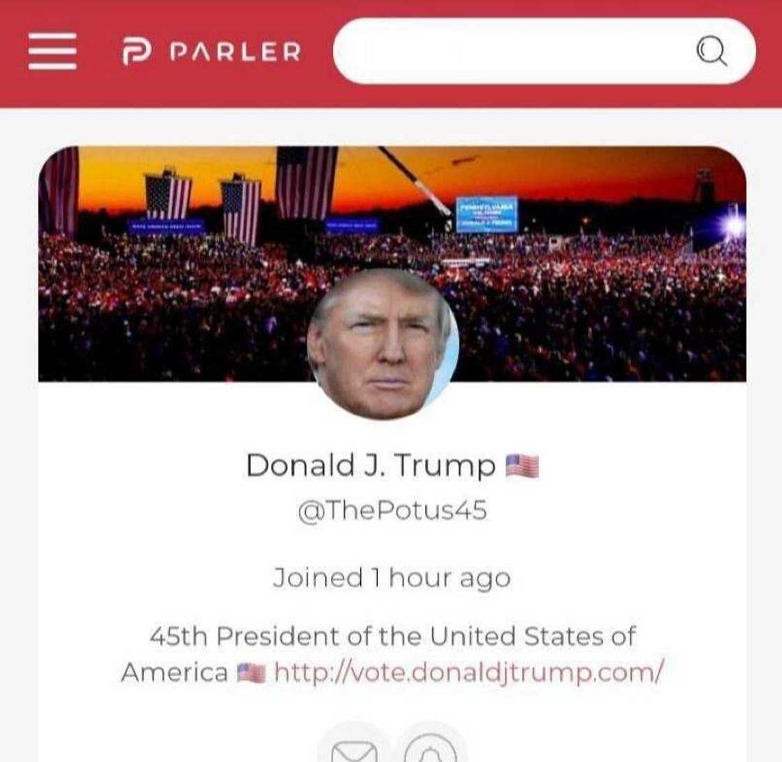 Trump ya samu mabiya 2.4 a sabon shafin na Parler Bayan dakatar da shi a Tuwita, Facebook, da Instagram Trump ya samu mabiya 2.4 a sabon shafin na Parler Bayan dakatar da shi a Tuwita, Facebook, da Instagram