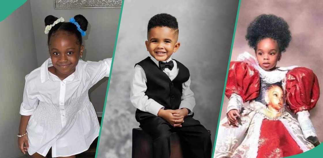 Davido's daughter Hailey, Banky W and Adesua's son, Toyin Lawani's last daughter Elora Davido's daughter Hailey, Banky W and Adesua's son, Toyin Lawani's last daughter Elora