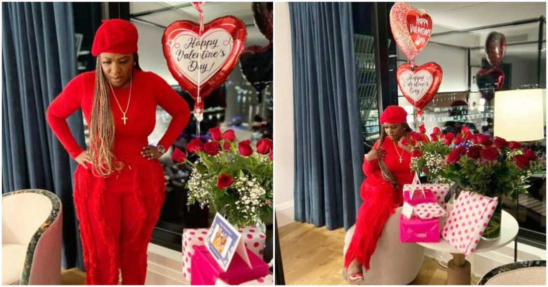 Pero Adeniyi on Valentine's Day. Pero Adeniyi on Valentine's Day.