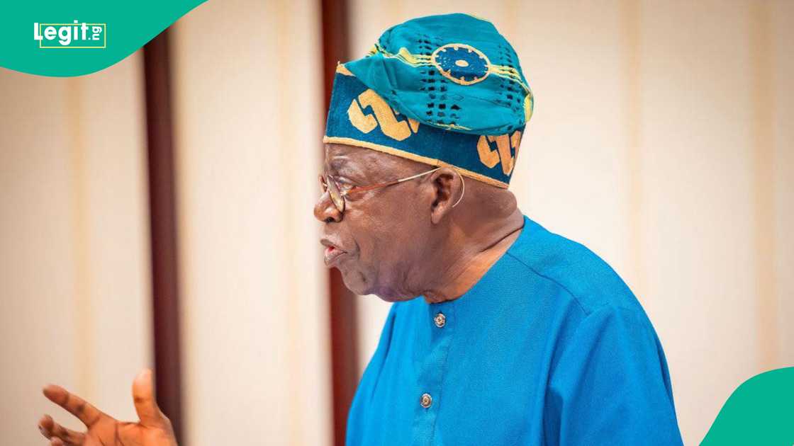 Shugaba Bola Tinubu na jawabi a fadar shugaban kasa. Shugaba Bola Tinubu na jawabi a fadar shugaban kasa.
