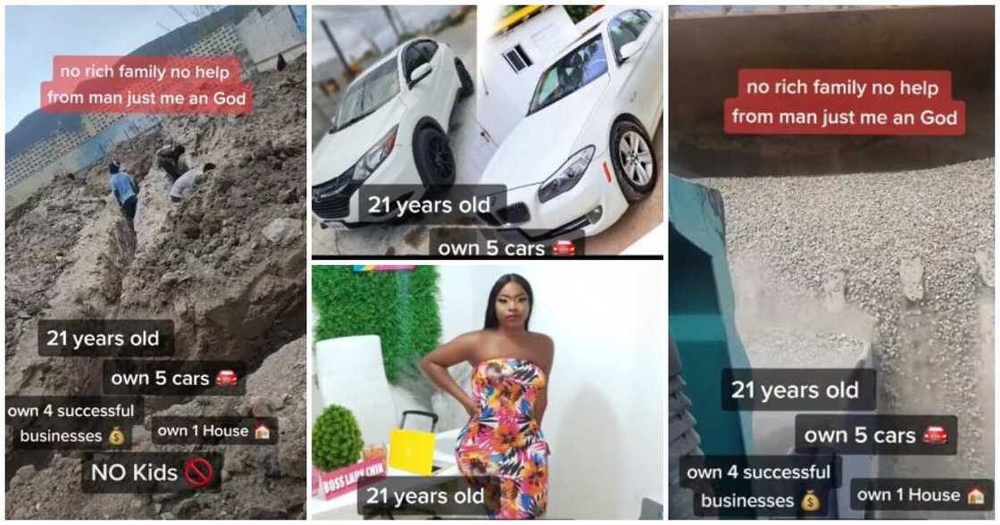 21-year-old lady flaunts her 5 cars, 4 businesses, house, no kids, no rich family, no help from man 21-year-old lady flaunts her 5 cars, 4 businesses, house, no kids, no rich family, no help from man