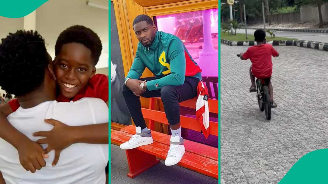 Teebillz takes Jamil bicycle riding Teebillz takes Jamil bicycle riding