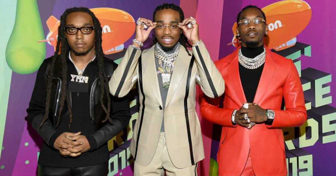 Offset and Quavo performed in tribute to Takeoff at the BET Awards. Offset and Quavo performed in tribute to Takeoff at the BET Awards.