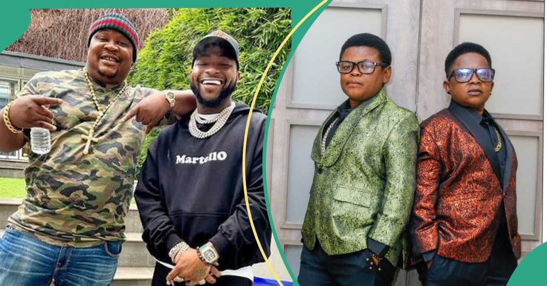 Davido and Cubana Chiefpriest slammed after surprising greeting to Aki and Paw Paw Davido and Cubana Chiefpriest slammed after surprising greeting to Aki and Paw Paw
