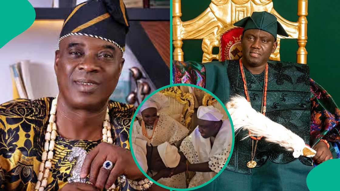 KWAM and Alaafin of Oyo meet at wedding.