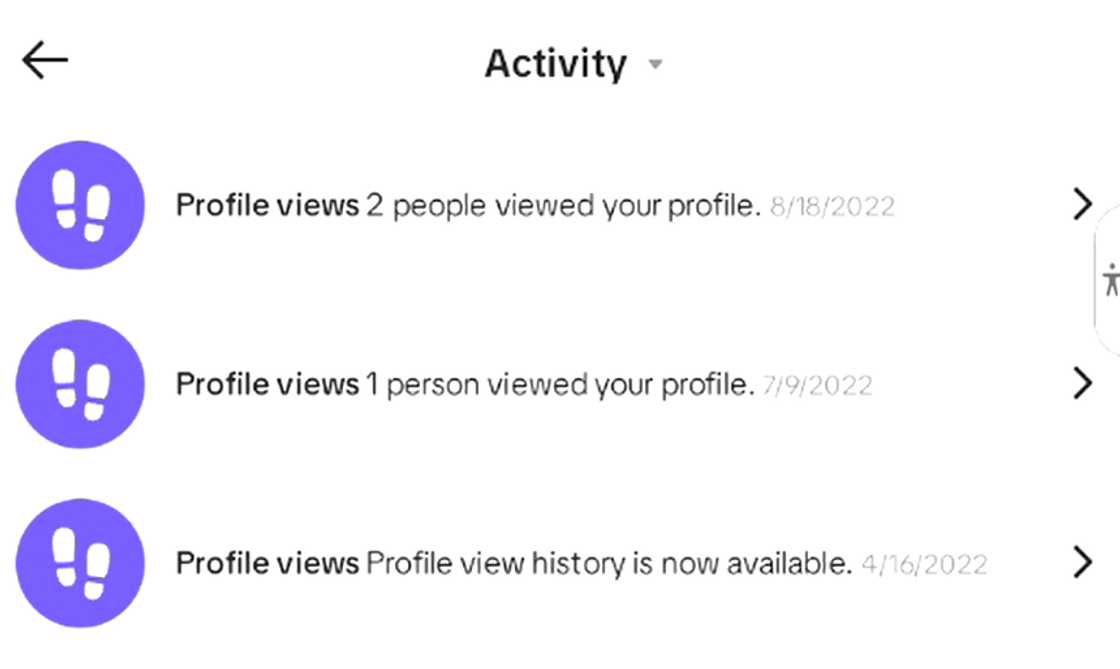 Hiding profile views from the inbox