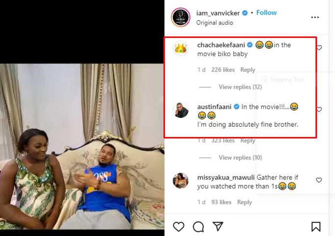 Van Vicker, Chacha Eke, Austin Faani Van Vicker, Chacha Eke, Austin Faani