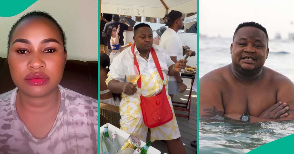 Cubana Chief Priest mocks Hellen Ati as he enjoys a holiday in France. Cubana Chief Priest mocks Hellen Ati as he enjoys a holiday in France.