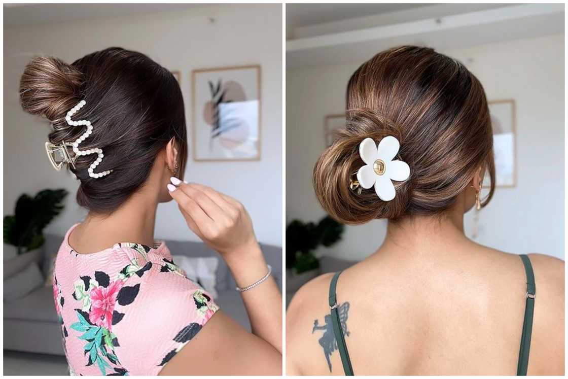 Claw clip updo Claw clip updo