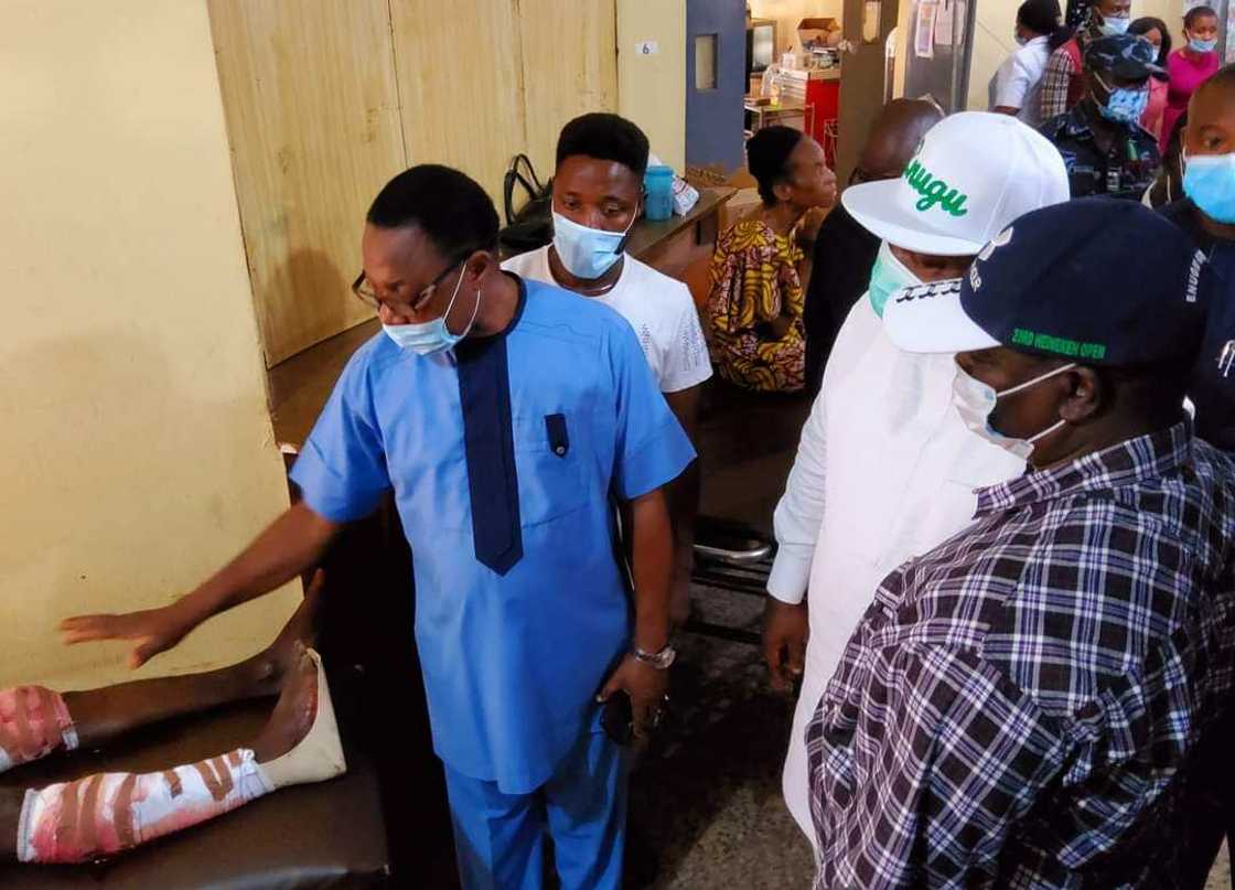 Enugu Cop’s Misuse Fire Arms: Gov Ugwuanyi Visits Hospitalized Victims