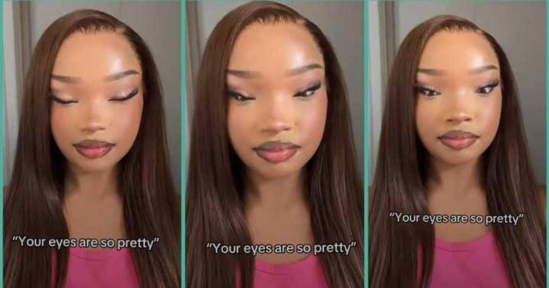 Lady shows off her unique eyes on TikTok Lady shows off her unique eyes on TikTok