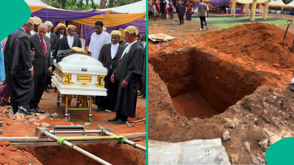 Video shows how a Nigerian lawyer was buried, gets many people talking