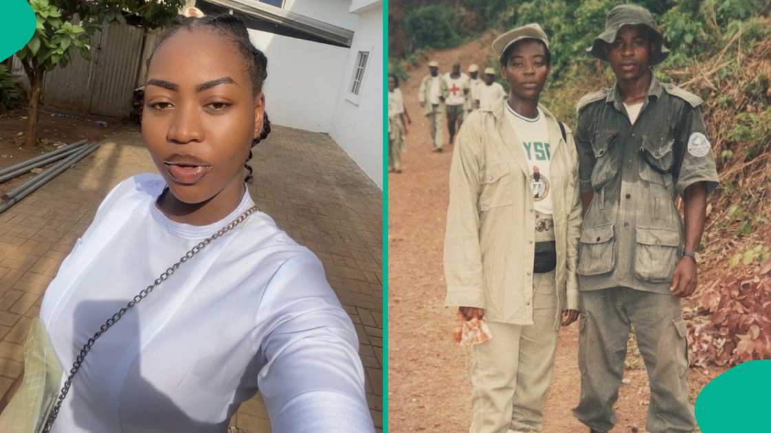 Nurse whose parents met in NYSC displays 1999 picture of her mum and her dad who was a Man O' War member Nurse whose parents met in NYSC displays 1999 picture of her mum and her dad who was a Man O' War member