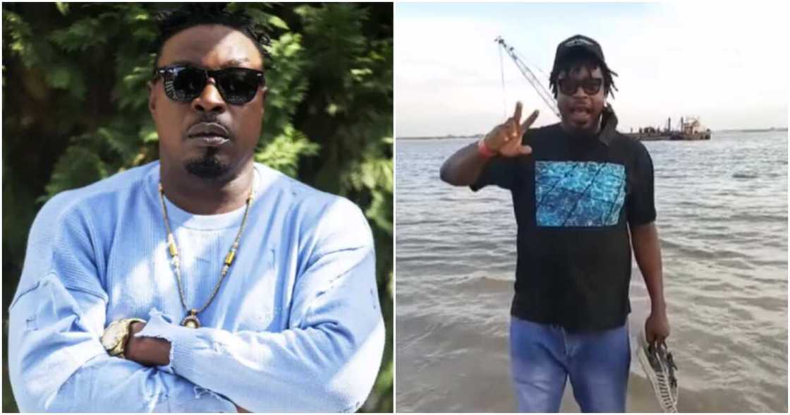 Eedris Abdulkareem on the beach Eedris Abdulkareem on the beach