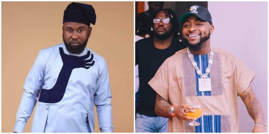 E choke: Man Rocks Outfit with Hand Design Around His Neck, Nigerians React E choke: Man Rocks Outfit with Hand Design Around His Neck, Nigerians React