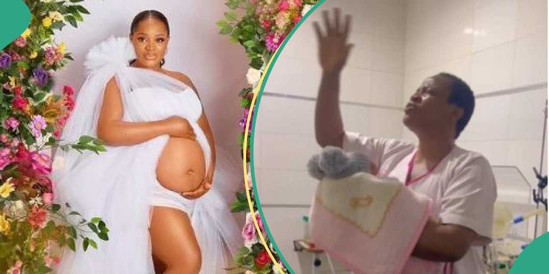 Actress Uche Ogbodo and her baby Actress Uche Ogbodo and her baby