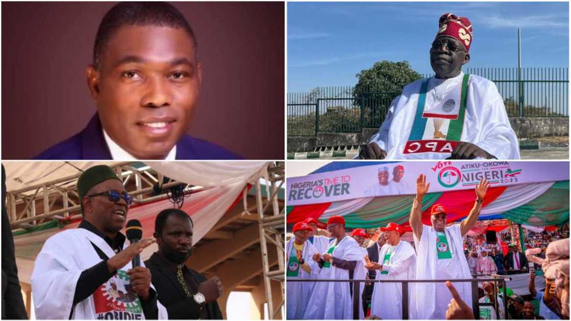 Adewole Adebayo/SDP/Bola Tinubu/APC/Atiku Abubakar/PDP/Peter Obi/Labour Party/2023 Election Adewole Adebayo/SDP/Bola Tinubu/APC/Atiku Abubakar/PDP/Peter Obi/Labour Party/2023 Election