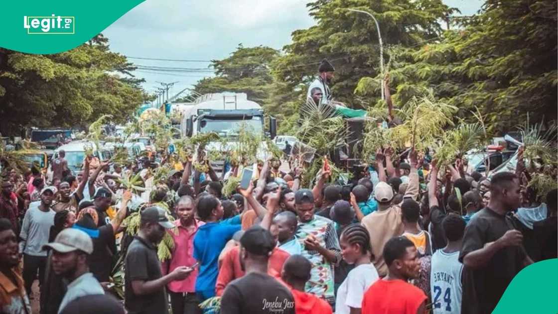 Protesters in Nigeria demanding justice for farmer-herder conflict victims Protesters in Nigeria demanding justice for farmer-herder conflict victims