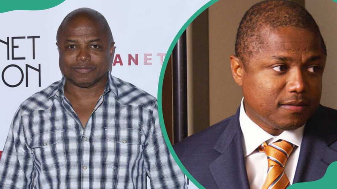 Randy Jackson at Lure in Los Angeles, California (L). Randy at the Santa Barbara County Courthouse in Santa Maria, California (R).