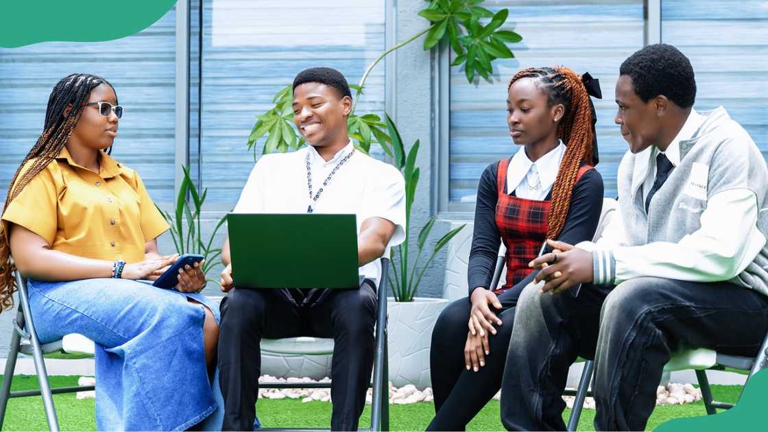 Wigwe University having a discussion. Wigwe University having a discussion.