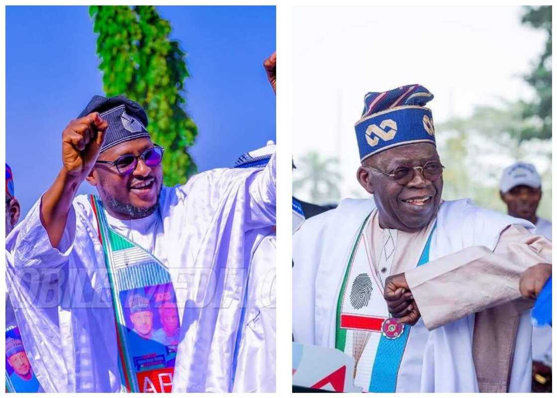Dikko Radda da Bola Tinubu. Dikko Radda da Bola Tinubu.
