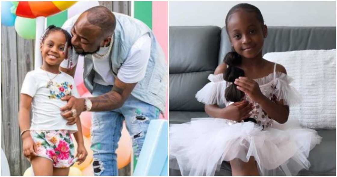 Nigerian singer Davido and 2nd daughter Hailey Nigerian singer Davido and 2nd daughter Hailey