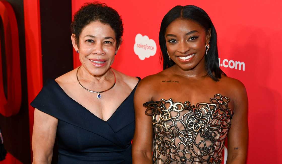 Nellie Biles and Simone Biles at the TIME100 Gala held at Lincoln Center on April 2025 Nellie Biles and Simone Biles at the TIME100 Gala held at Lincoln Center on April 2025