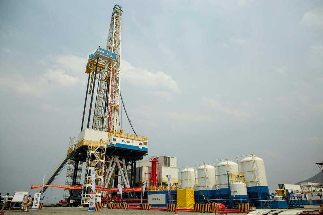 Drilling at the Kingfisher oilfields in Uganda was launched in late January Drilling at the Kingfisher oilfields in Uganda was launched in late January