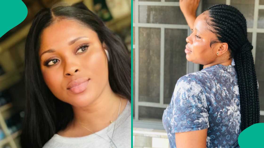 Lady shares her photos after she stopped bleaching her skin. Lady shares her photos after she stopped bleaching her skin.