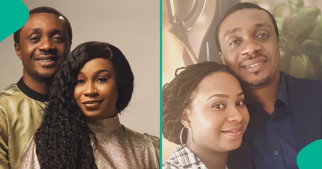 Nathaniel Bassey shows love to wife in public, fans drool. Nathaniel Bassey shows love to wife in public, fans drool.