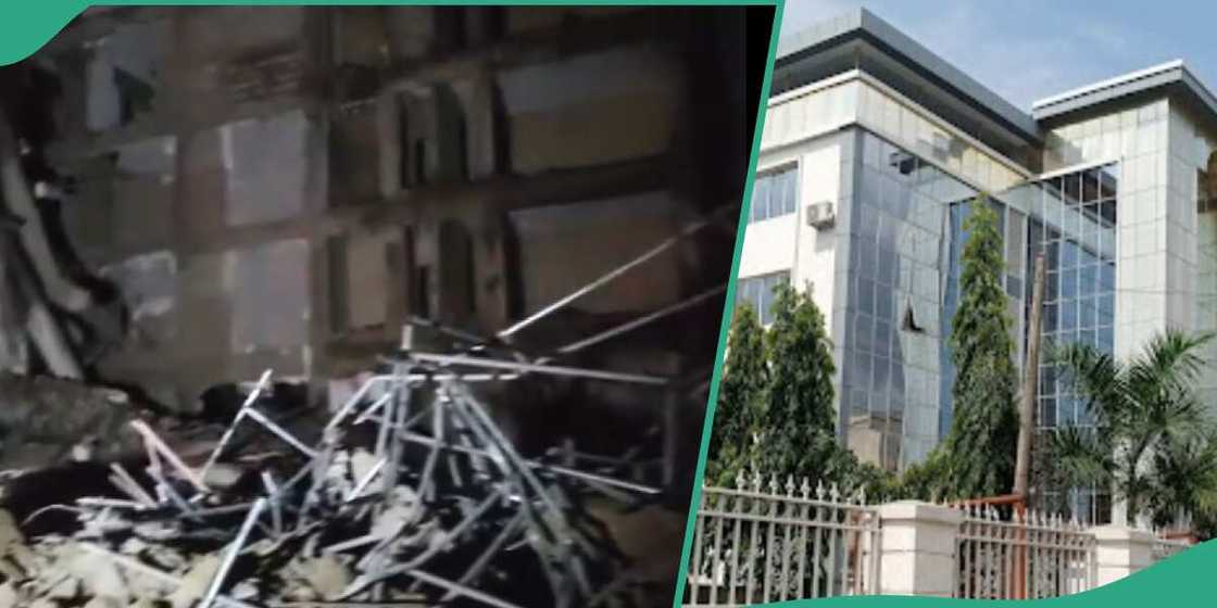 Four-storey building attached to Abuja hotel collapses Four-storey building attached to Abuja hotel collapses