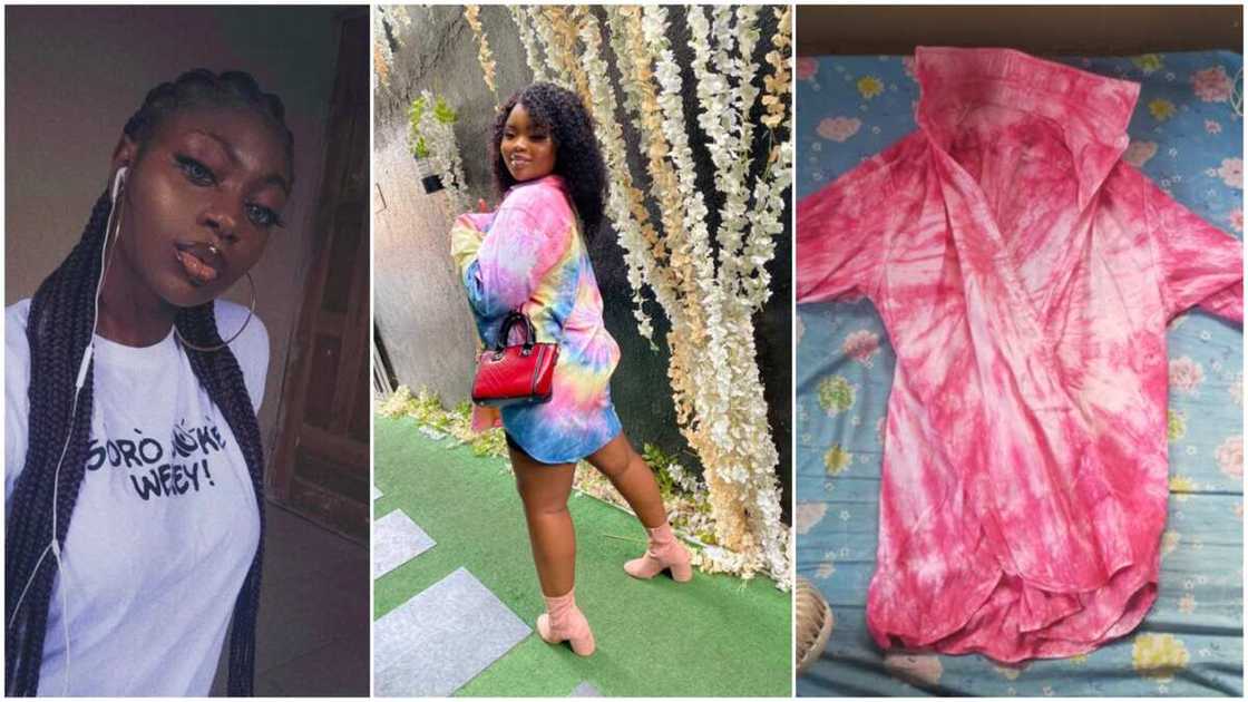 Nigerian lady laments after her online shopping goes wrong, gets unfitting outfit Nigerian lady laments after her online shopping goes wrong, gets unfitting outfit