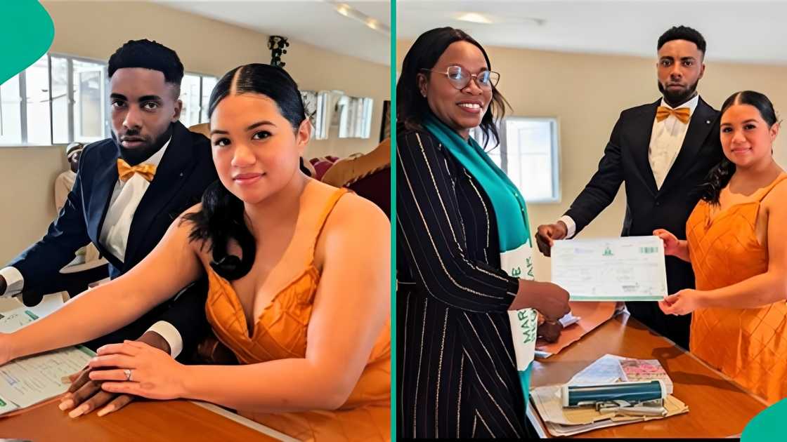 Watch wedding video of American woman who flew to Nigeria to marry lover